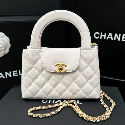 CHANEL μΌλ¦¬λ°± μ€μ΄λ Calfskin Gold-Tone White Small