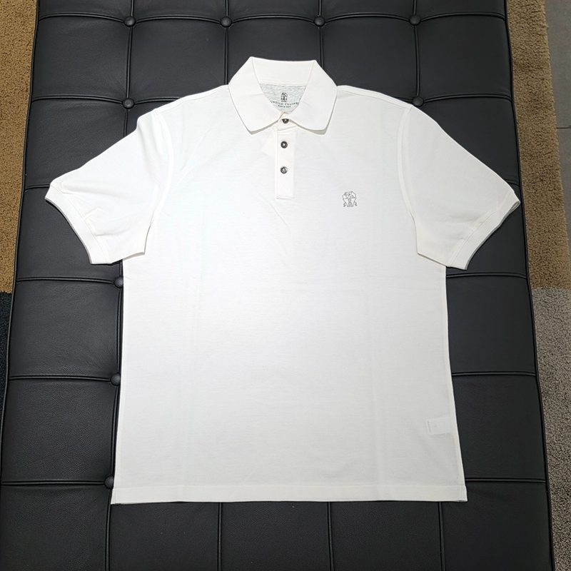 λΈλ£¨λ¬λ‘ μΏ μΉλ¬λ¦¬ Short Sleeve / Embroidered Logo Polo Shirt White