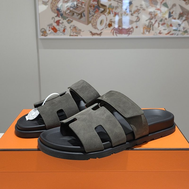 HERMES Sandals / 시프레 Suede 카키