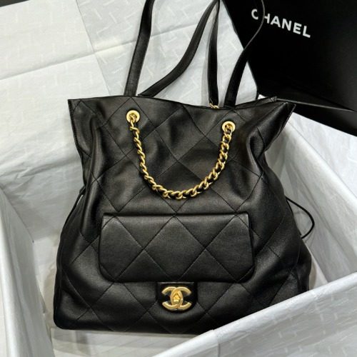 CHANEL 볡쑰리백 μν¬μΌ μ€μ΄λ Lambskin Gold-Tone Black