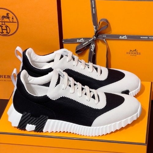 HERMES 바운싱 Sneakers Black Mesh H Black Logo