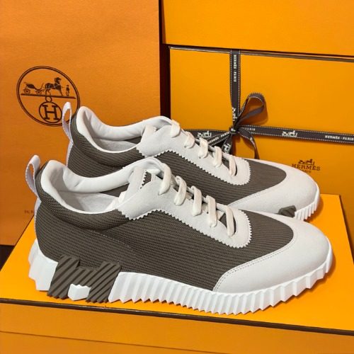HERMES λ°μ΄μ± Sneakers λΈλΌμ΄ Suede H λΈλΌμ΄ Logo