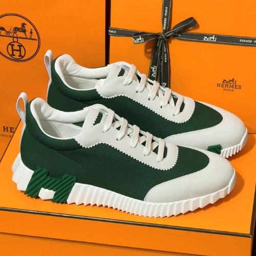 HERMES ๋ฐ์ด์ฑ Sneakers ๊ทธ๋ฆฐ Suede H ๊ทธ๋ฆฐ Logo