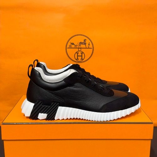 HERMES λ°μ΄μ± Sneakers κ³ νΈμ€ν¨ μ¬λΈλ H Black Logo