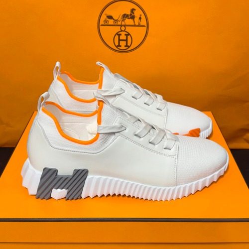 HERMES λννΈ Sneakers White H κ·Έλ μ΄ μ€λ μ§ Two-Tone