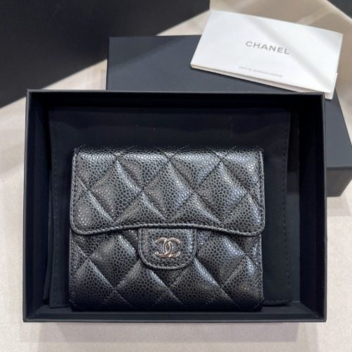 CHANEL Classic Small Flap ๊ทธ๋ ์ธ๋ Calfskin ์์ฅ Black