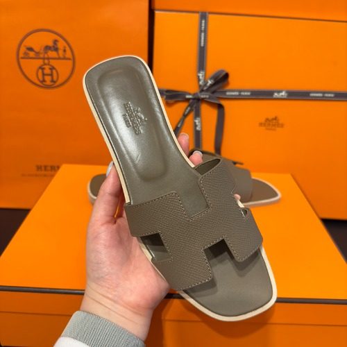 HERMES μ€λ Sandals Calfskin μν ν λΈλΌμ΄