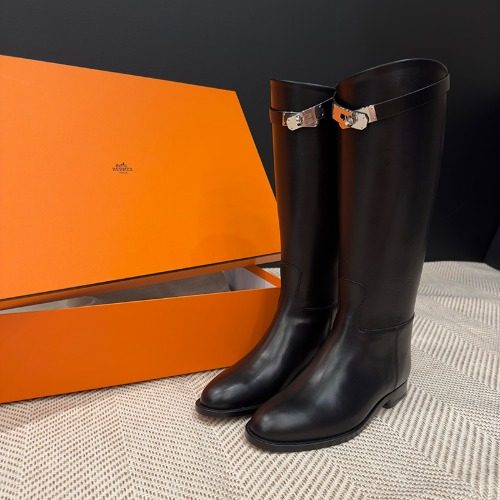 HERMES Calfskin 보ν
μ ν μΌλ¦¬ Buckle Long Boots Black μμ₯