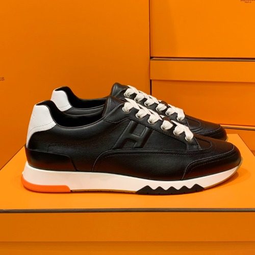 HERMES νΈλ μΌ Sneakers Calfskin μ¬λΈλ