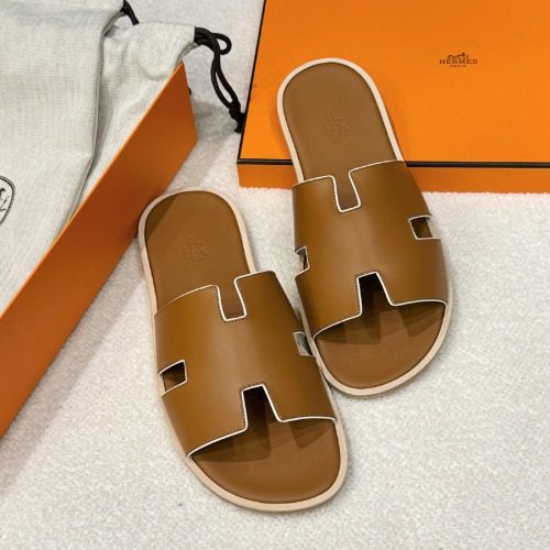 HERMES μ΄μ¦λ―Έλ₯΄ Slippers Calfskin λΈλΌμ΄ White Point