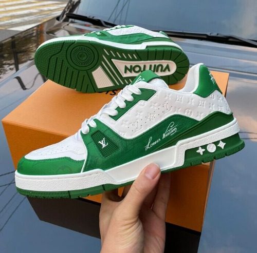 LOUIS VUITTON LV Trainer Sneakers κ·Έλ¦°