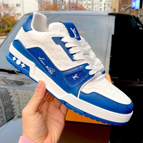 LOUIS VUITTON LV Trainer Sneakers λΈλ£¨