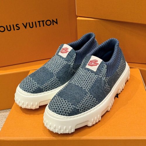 LOUIS VUITTON Sneakers Denim Check ์ญ์ค Sneakers