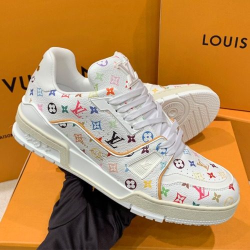 루이비통X무라카미다카시 LV 트레이너 스니커즈 화이트