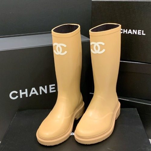 CHANEL Rubber RainBoots ์นด์ฐ์ดํฌ ๋ฒ ์ด์ง