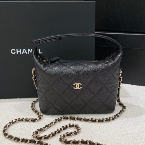 CHANEL 25 S / S νΈλ³΄λ°± κ·Έλ μΈλ Calfskin Gold Metal Black Chain