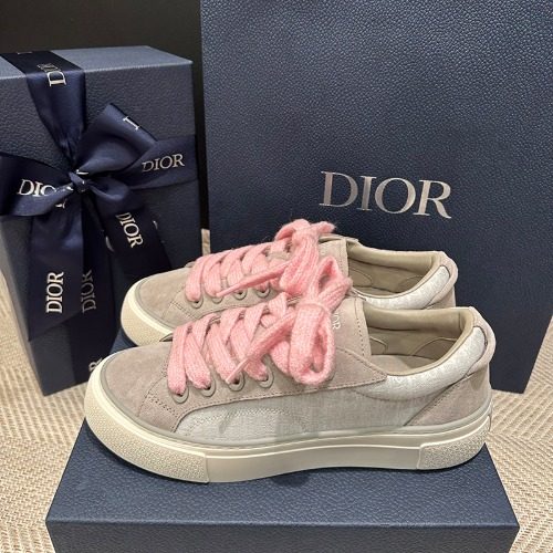 DIOR B33 Suede Jacquard κ·Έλ μ΄ Sneakers