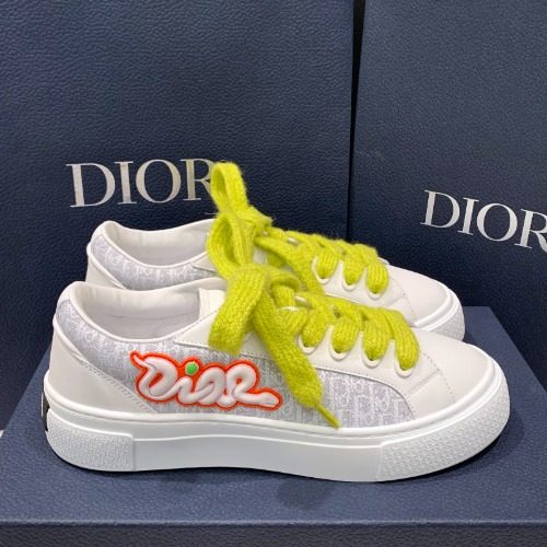 DIOR B33 Calfskin Canvas 카우스 리미티드 Edition Sneakers