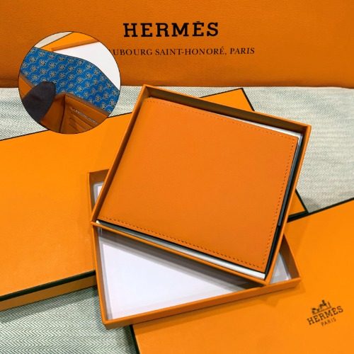 HERMES ์ํฐ์ฆ Twill Compact ์๊ฐ Silk Bifold Wallet ์ค๋ ์ง