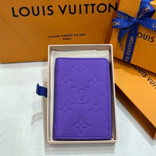 LOUIS VUITTON μΉ΄μ°νμ΄λ ν λ¦¬μΉ Leather Pocket Card Wallet νΌν