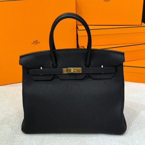 HERMES 벌킨 35 Bag 토고 스킨 Black Color