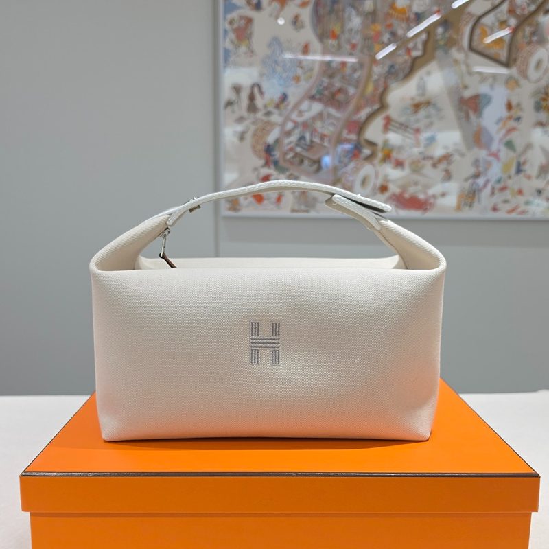 HERMES 브리드 어 브랙 Large Case Bag GM Canvas 나뛰렐